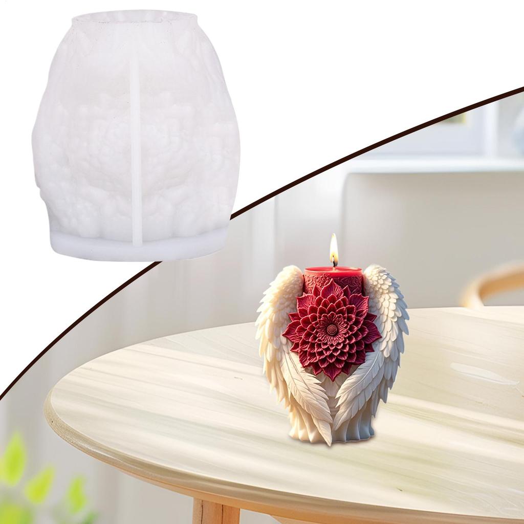 Silikonformen für Kerzen Engel Kerzenform Harzguss Bastelbedarf Epoxid Kunstwerkzeuge Bastelwerkzeuge für Wachs Seife Ton