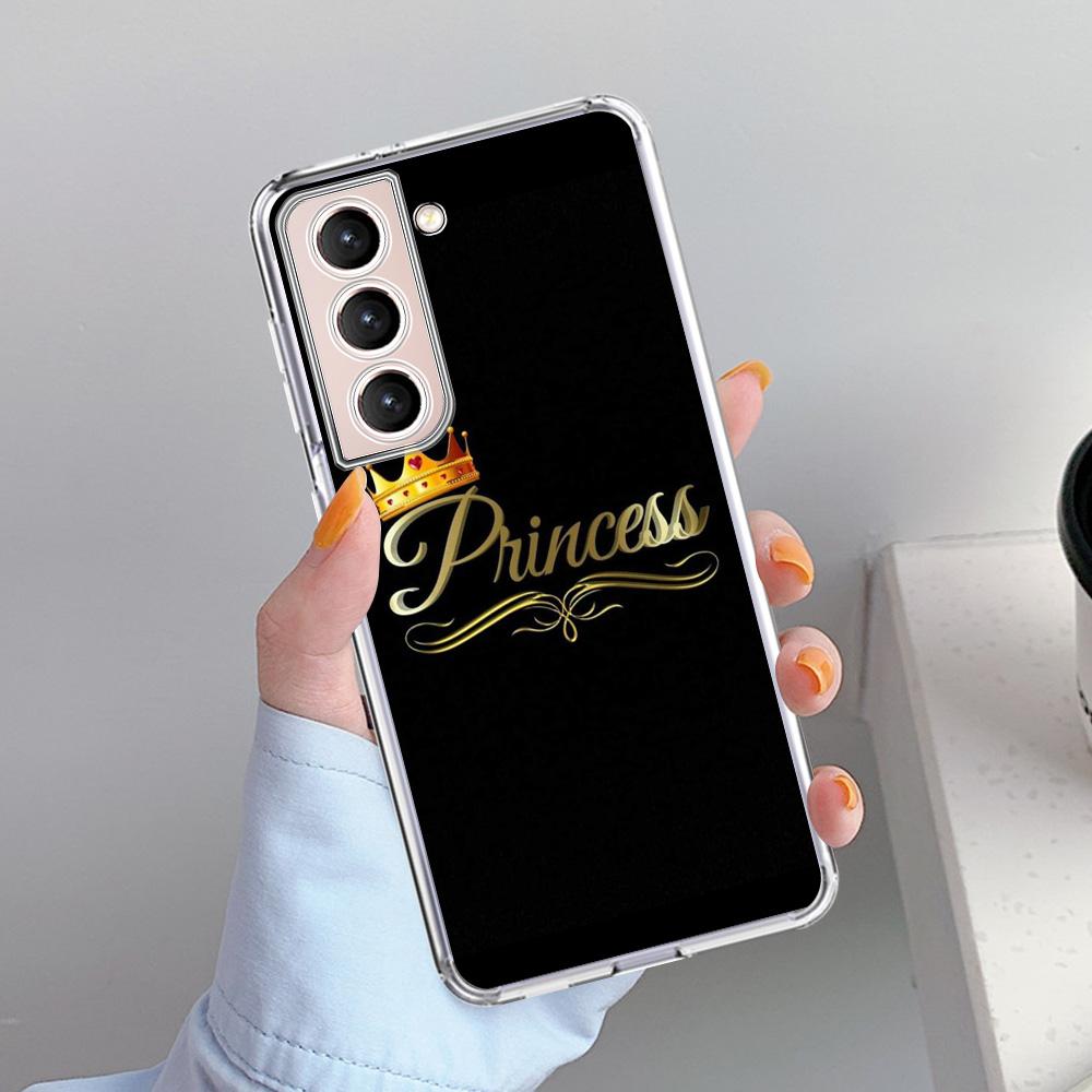 Cute Mom Queen Princess Case For Samsung Galaxy S22 S20 FE S21 Plus S10 S9 Note 20 9 10 Lite Transparent Soft Phone Cover