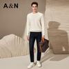 Men's Heavyweight Cashmere & Wool Blend Crew Neck Sweater