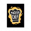 Cartoon Funny Fast Food Posters Master Chef Print Lunch Quote Canvas Painting Club Bar Shop Kitchen Wall Picture House Decor