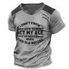 Men's 100% Cotton Summer Loose PARIS Creative Letter Print Casual Slim Fit Round Neck Short Sleeved T-shirt Top