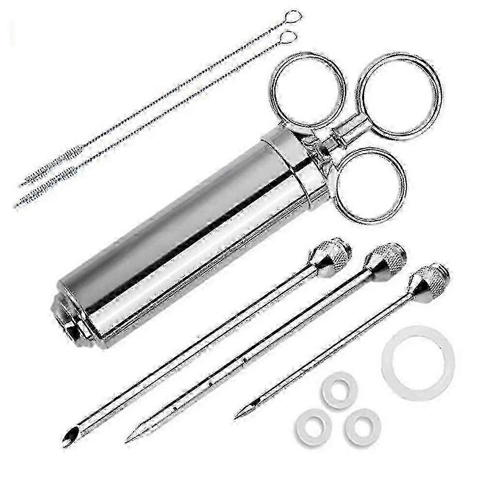 Meat Injector Syringe, Stainless Steel Marinade Flavor Injector Kit P20250110610