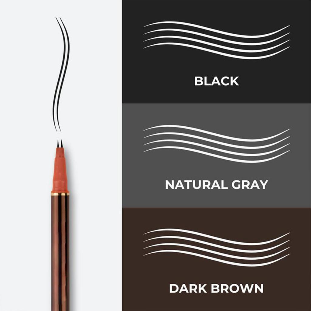 Long Lasting Eyebrow Pencil, Retractable Design, Available In Three Shades, For Creating A Natural-looking, Long-lasting Brow Look. 1ml