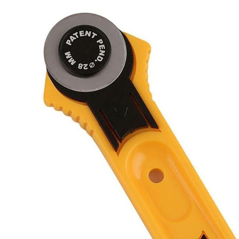 28mm Patchwork Roller Wheel Knife Cloth Cutter Leather Paper Fabric Craft Fabrics Knife Rotary Cutter Cutting Sewing Accessories