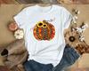Buffalo Plaid Pumpkin Sunflower Autumn Fall Men's and Women's T-shirts