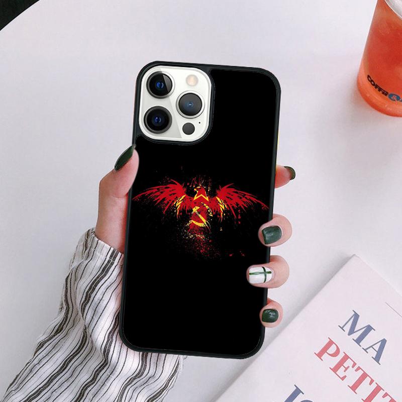 CCCP Soviet Union Russia Phone Case For iPhone 17 Air 14 13 12 16Pro Max 15 Plus Max Cover Shell coque