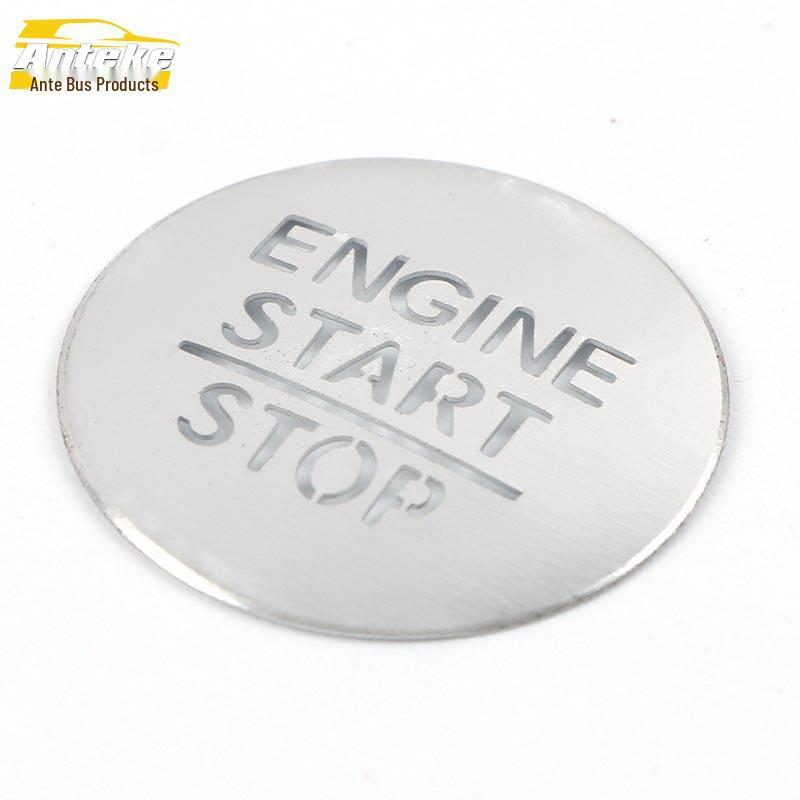 Compatible with 21 Models: One-Key Start Button Stickers & Sequins for Car Accessories