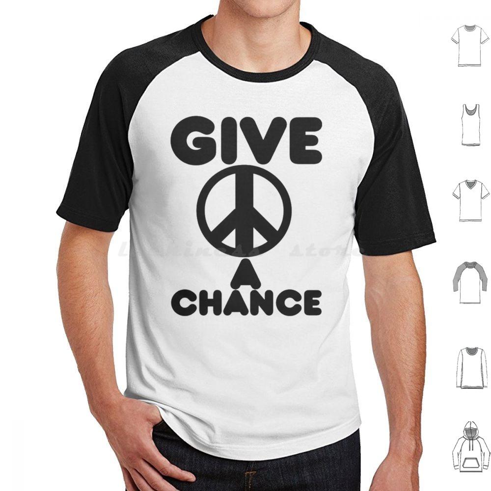 Give Peace A Chance Essential T Shirt Big Size 100 Cotton Yoko Ono Yoko Peace The Music Ono 60s Imagine John Ringo Love 70s