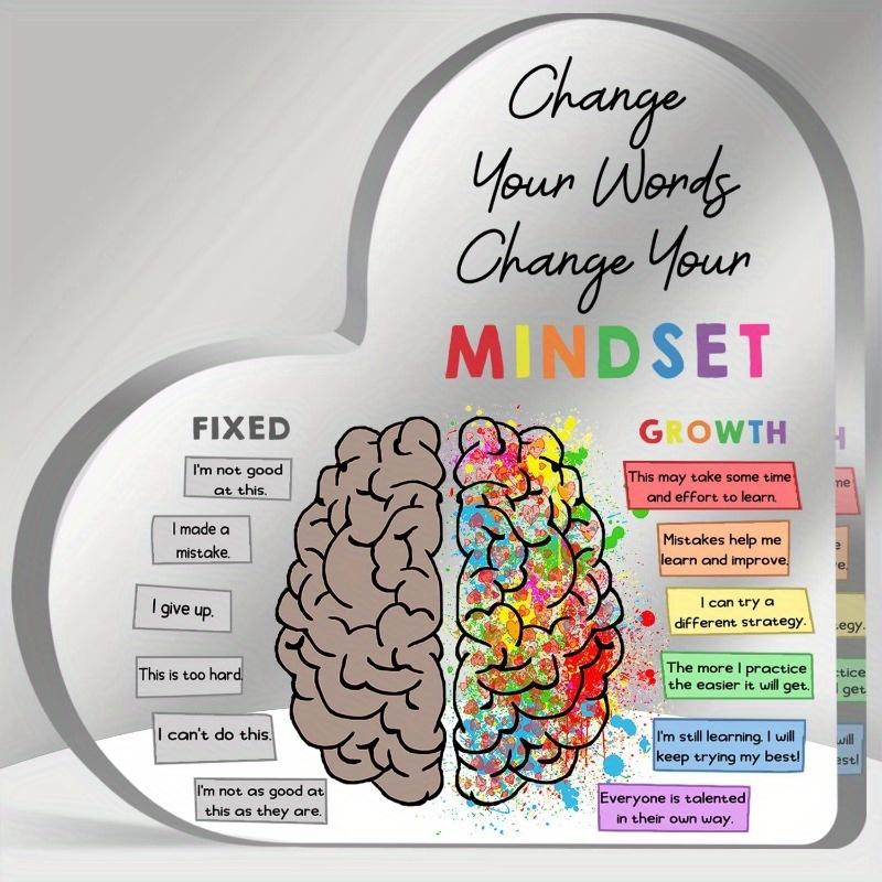 

Mental Health Cheer-Up Gifts: Acrylic Plaque (Inspirational Quotes). Gentle Reminders for Self-Care, For Women/Men. чистый