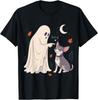 Funny Ghost Chihuahua Dog Boop Halloween Women Men T-Shirt