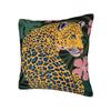 Leopard & Tropical Floral Pillow Cover  Comfy Cushion Cover Morden Pillow Case For Sofa Home Decoration