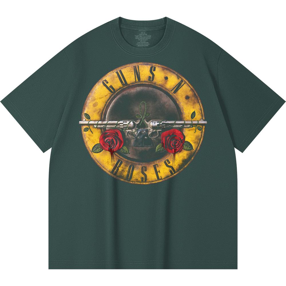 230 g/m² 100% Baumwolle Heavy Metal T-Shirt Rockband Beliebte Musik Druck Unisex Schweres Baumwoll-T-Shirt