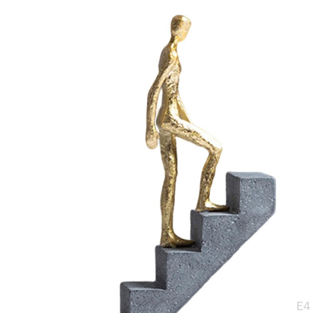 Up Stairs Thinker Sculpture Modern Thinking People Figurine Statue Decorative Home Shelf Decor