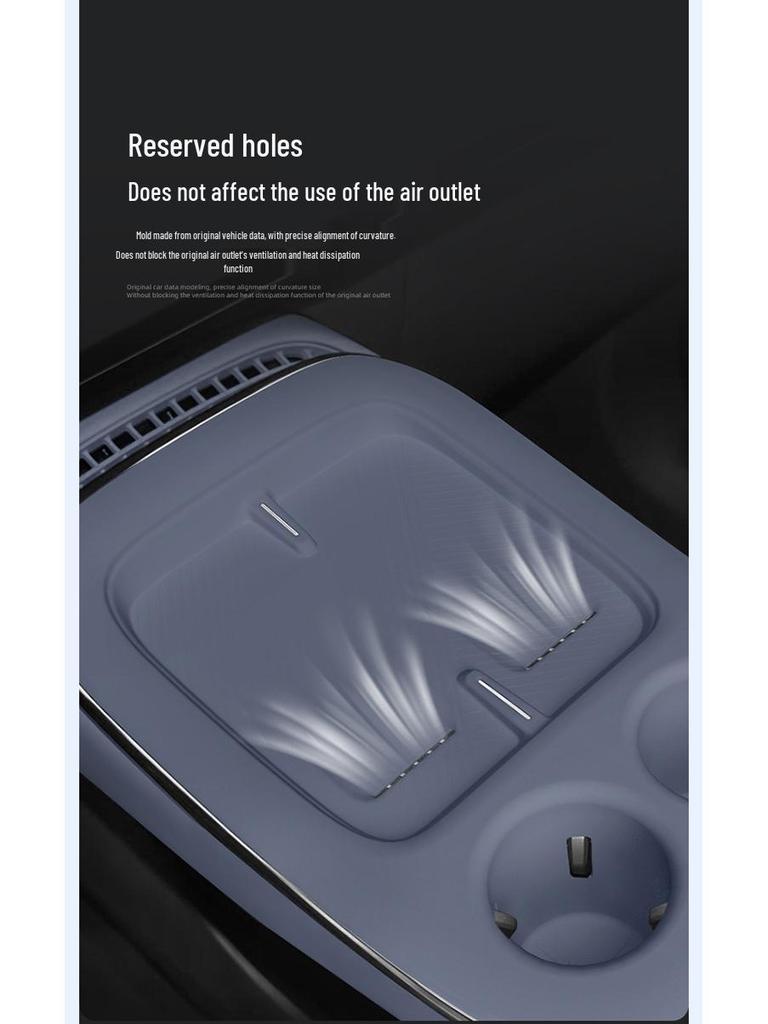 Xiaopeng G7 Center Console Silicone Cup Holder for Wireless Charging Pad Decoration