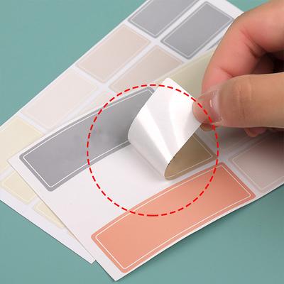 40/60/160pcs 10 Sheets Simple Morandi Color Sticker Self Adhesive Index Tab Stickers