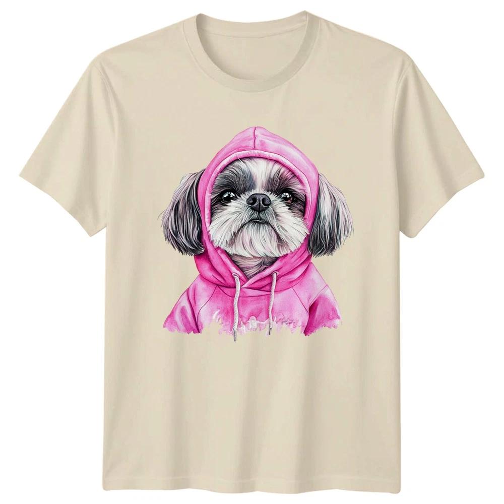 Cute Shih Tzu Dog In Pink TShirt Shih Tzu Dog Pets Lover