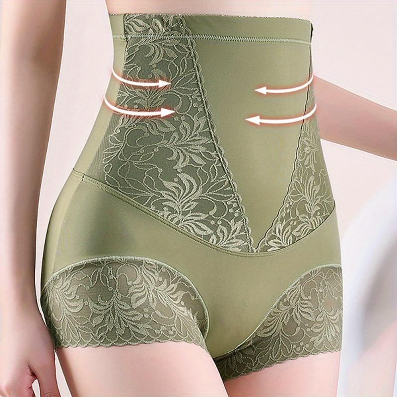 High Waist Lace Shapewear Panties for Women, Tummy Control Body Shaper Underwear