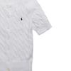 Polo Ralph Lauren SS23 Einzelbrust-Strickpullover mit Logo-Stickerei Damenpullover Weiß WMPOSWENDW20151-100