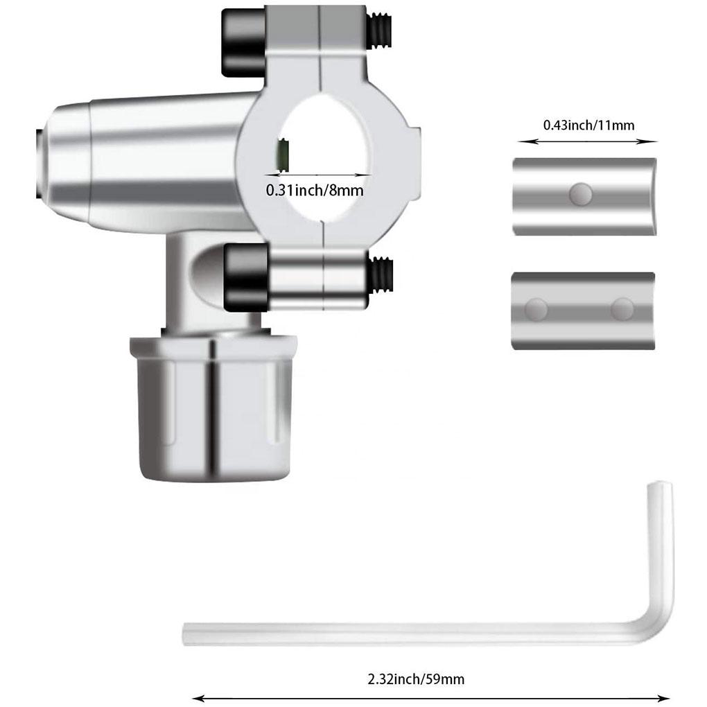 6 stykker Piercing Valve Line Tap Ventil Kit Piercing Valve Line Tap Valve Kit