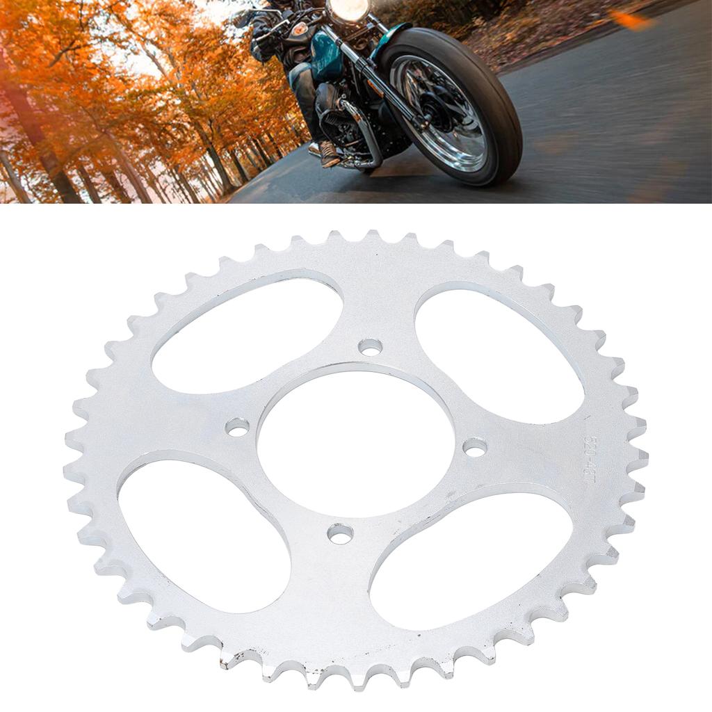37T 428 Rear Chain Sprocket 52mm Steel Rear Drive Sprocket Cog Replacement for DIY Motorcycle ATV Karting