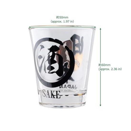 Morikuru Shot Glass Japanese Pattern GuinomI O-choko Sake Whiskey TK08-41 Character