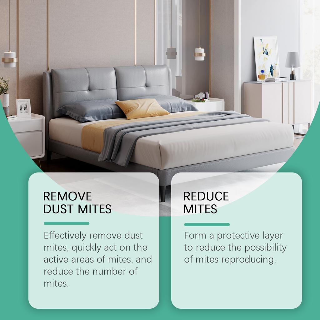 Vícescenářový sprej proti roztočům pro péči o ložnici, pohovku a lůžkoviny, rychlé odpařování bez zanechání stop 120 ml