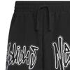 Adidas Neo Logo Print Straight Loose Shorts Men Bottoms Black IA6794