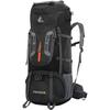 2025 Neuestes Modell 80L Wasserdichter Wander-Camping-Rucksack mit Regenhülle