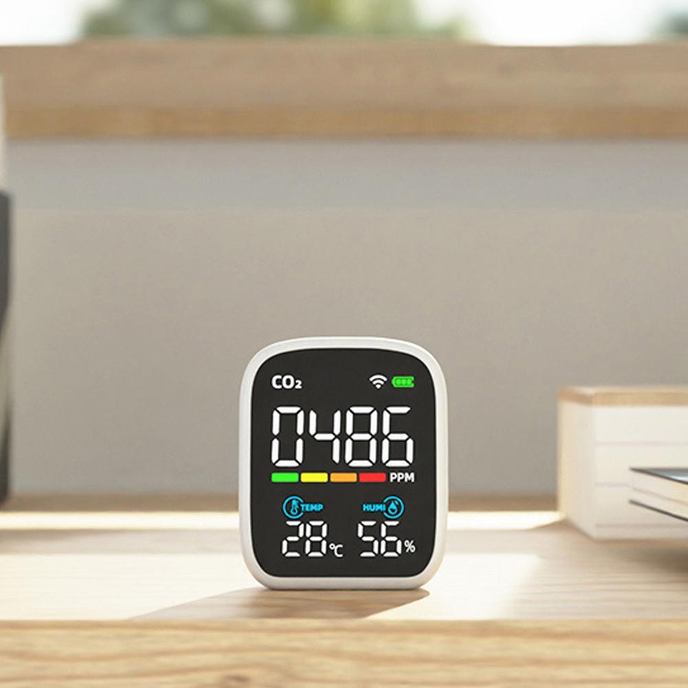 Portable LED Display PM2.5 Detector Multifunctional Temperature and Humidity Test Meter Laser Particle Sensor Household