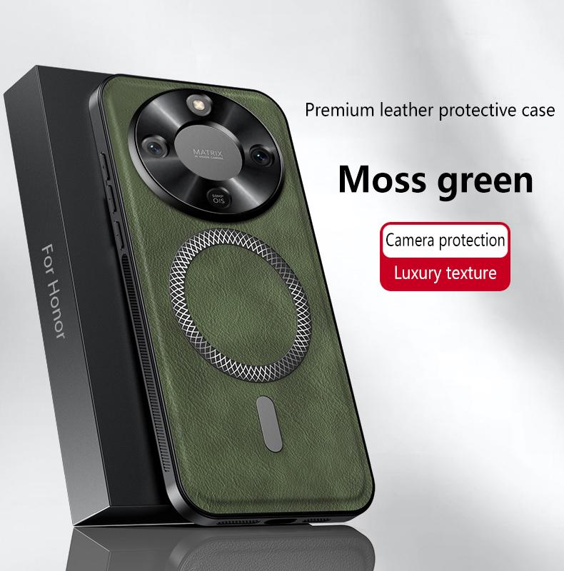 

For Honor X70 leather full-cover magnetic waterproof shockproof fingerprint phone case For Honor X70