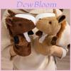 Marionetta da Mano a Forma di Pony Peluche Giocattolo Per Bambini Gioco Interattivo con Animali Regalo Per Bambini