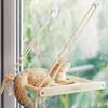 10KG Window Cat Hammock Suction Cup Hanging Large Cat Hammock Bed Wooden Sleep Kitten Hammocks Cats Climbing Frame Supplies