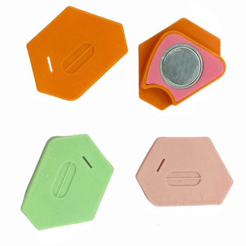Sewing Magnetic Seam Guide Multifunctional Seam Guide Hemmer Guide with Scale General Sewing Supplies for Fabric Polygonal Seam