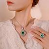Jewelry Simulation Para Green Retro Court Style Jewelry Set 12 * 16-10 * 12
