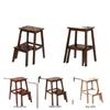 Solid Wood Retractable Ladder Stool: Multi-Functional Side Table & Folding Ladder in Chinese Style