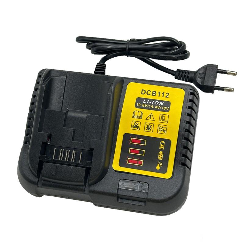 DCB112 Battery Charger For Dewalt 10.8V 12V 14.4V 18V 20V DCB206 DCB205 DCB204 DCB203 DCB120,DCB107 DCB115 DCB105(No battery)