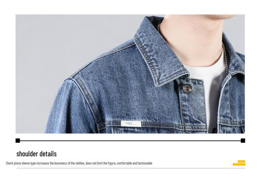 Men's Stylish Retro Denim Jacket 2026 - Trendy Spring & Autumn Outerwear