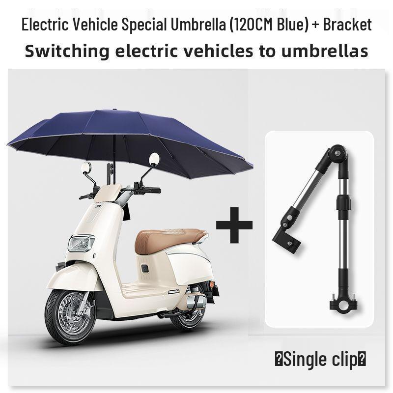 Reinforced E-bike & Scooter Enlarged Sunshade Umbrella