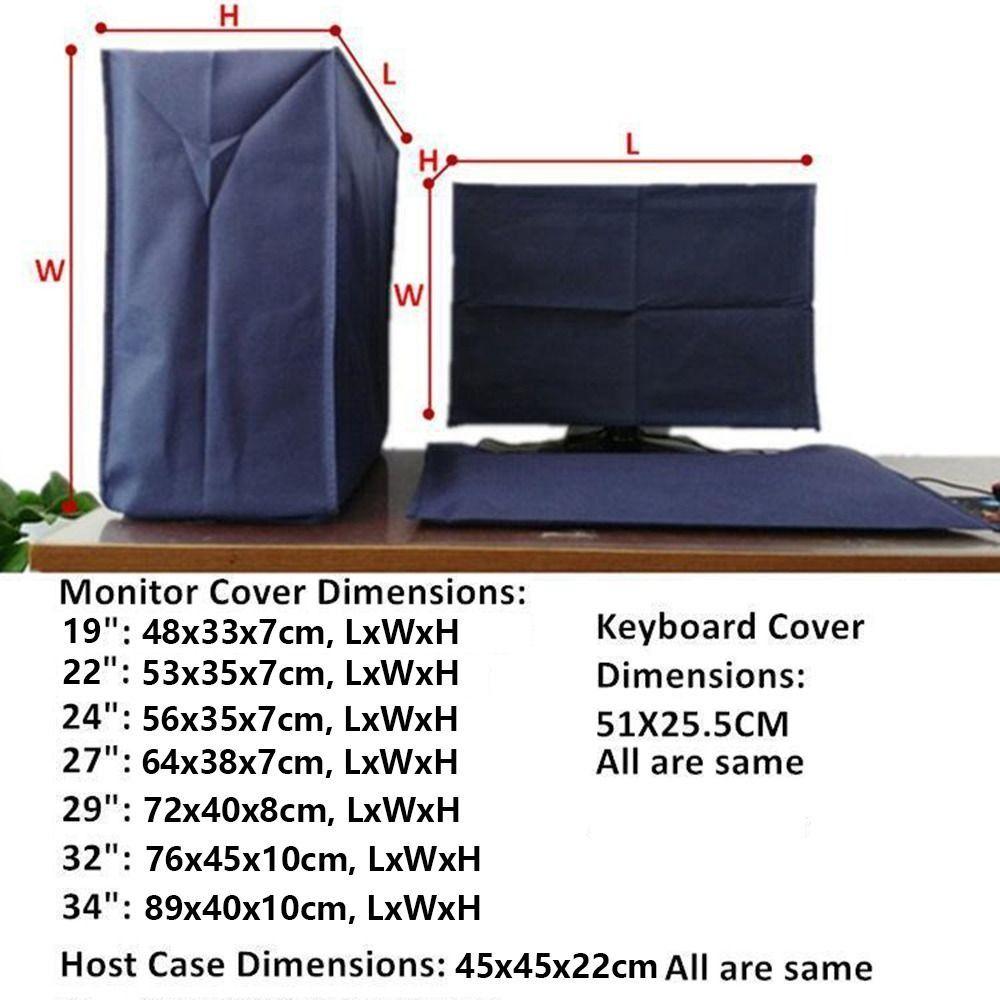 Dirt-Proof Desktop Monitor Case 19-34 Inch Computer Protector Computer Dust Cover  Household Office