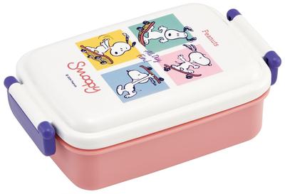 Skater Lunch with a Soft Single Made In Snoopy Skateboard Children's Box, 450ml, Dome-Shaped Lid, Tier, Japan, Design, Girl's RBF3ANAG-A