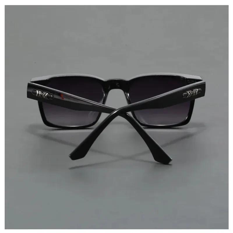 Unisex Plastic Fashion Square Frame Sunglasses for Street Pography and Beach Trips Driving Accessories Outdoor UV400 Goggles