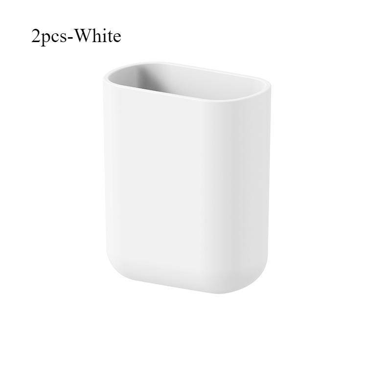 Badezimmer wasserdichter wandmontierter Zahnbürstenhalter ohne Bohren Kamm Make-up-Pinsel Kunststoffetui Haushaltsartikel