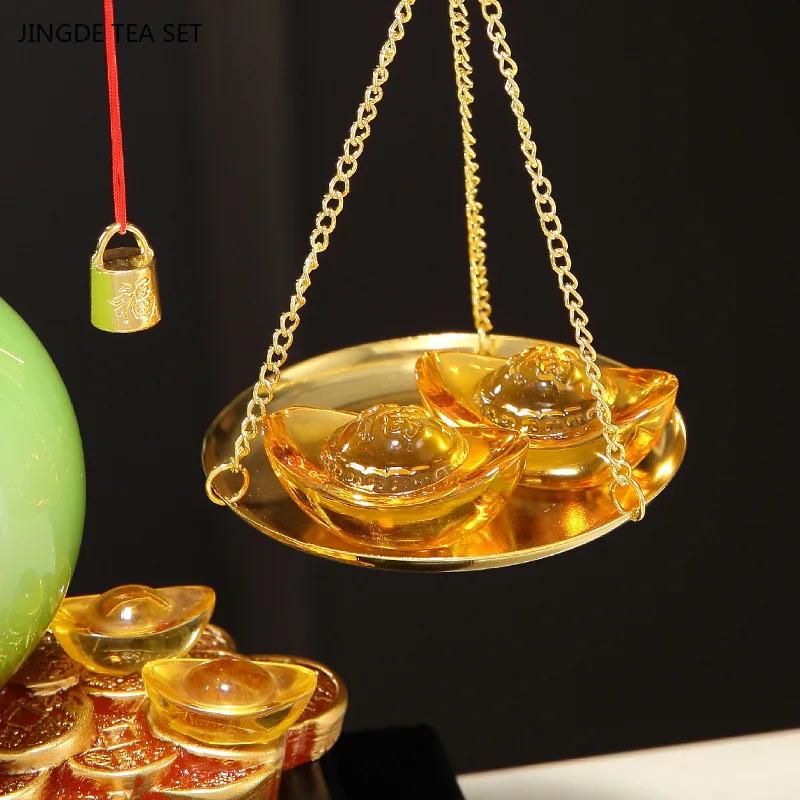 1PCS resin plant ornaments modern and simple gourd ornaments wine cabinet living room entrance front desk high-end gifts
