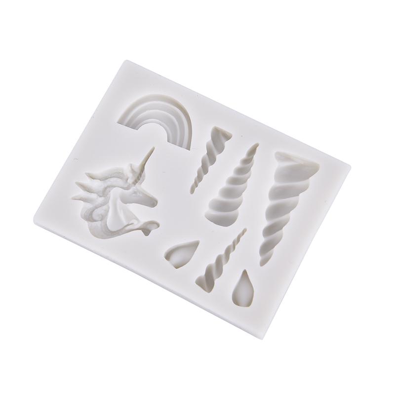 Unicorns Cloud Horn Ear Silicone Mold Decorating Cupcake Gumpaste Fondant Tool