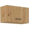 MODENA - Wall Cabinet with Extractor Hood - 1 Door - 60 X 31 X 72 Cm - Artisan Oak / Matte Black