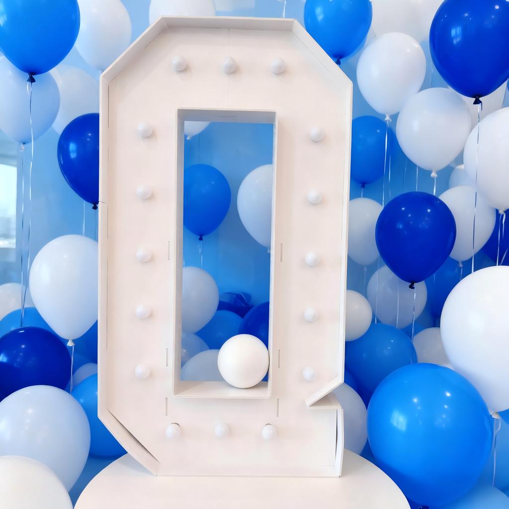 With Warm Lights 1Pc 120cm DIY LED Letter Light 3D KT Board Party Decoration Suitable for Birthday Party,Anniversary DIY Gifts