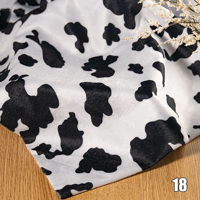 1x1.5m Animal Pattern Print Short Plush Fabric Imitation Tiger Leopard Zebra Cow Spotted Printed Fabric Costume DIY Cloth
