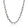 New Style Diagonal Stainless Steel Handmade Link Chain Necklace Bracelet 18K Gold Plated Paperclip Chain Fashion Jewelry Set