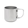 CAPTAIN STAG Outdoor Cup Mug Tumbler CS Vacuum Folding Handle Mug 300ml/500ml Stainless Steel Silver/Black UE-3595/UE-3596/UE-3597/UE-3598