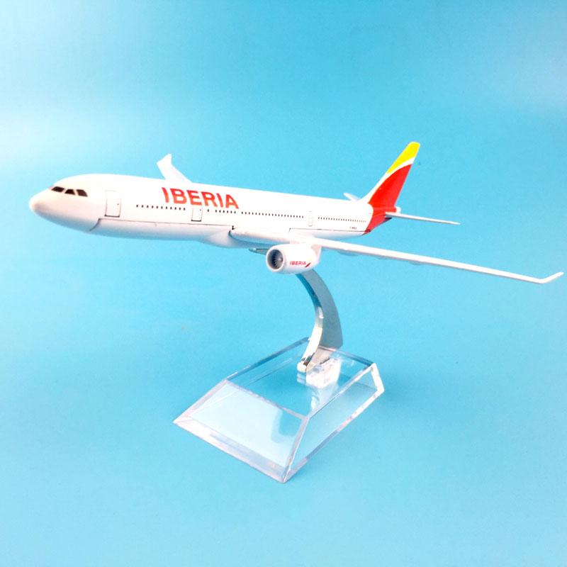 1/400 Scale 16cm Spain Iberia Airlines A330 Aircraft Model Planel Airplane Diecast Metal Planes